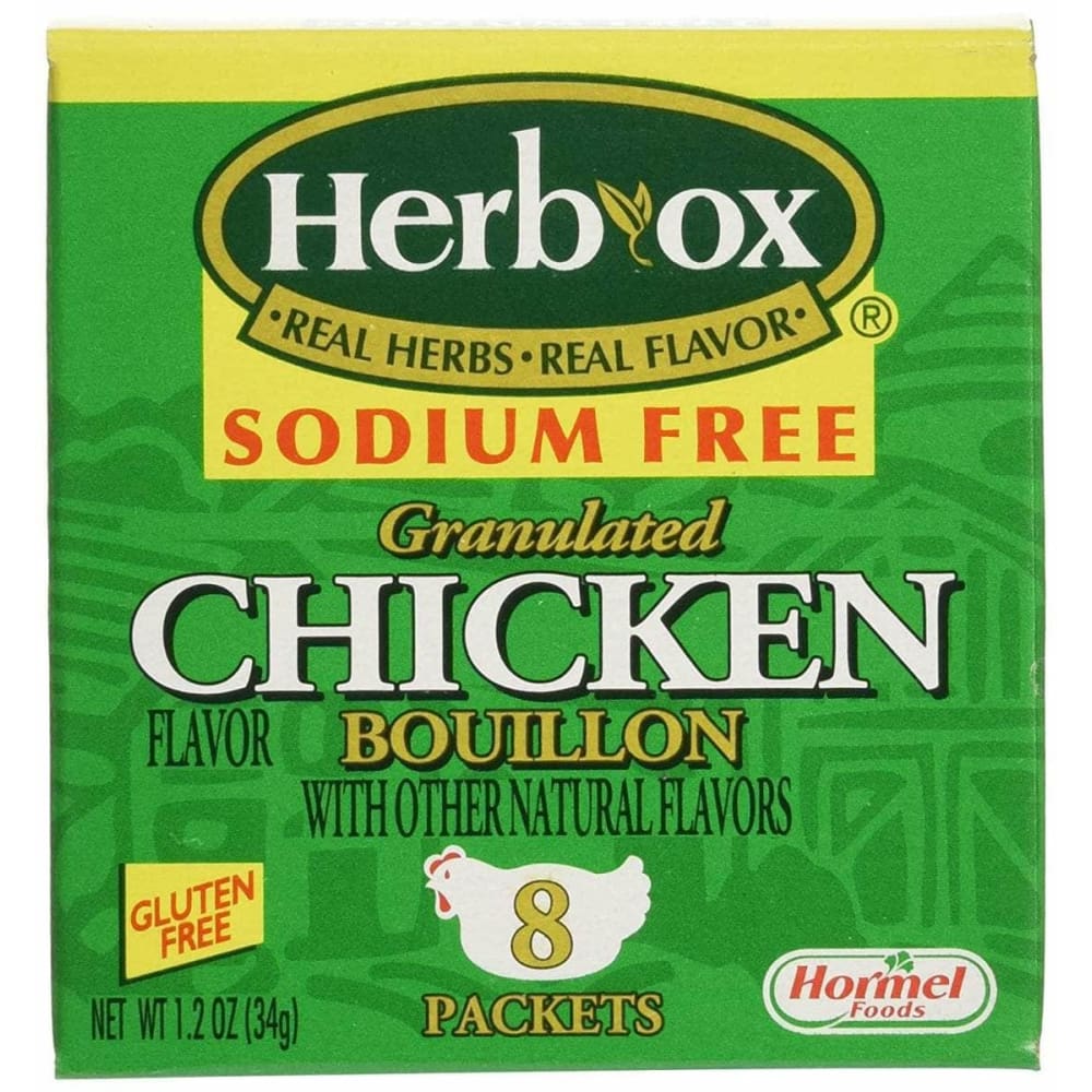 HERB OX Grocery > Soups & Stocks HERB OX Granulated Chicken Bouillon Sodium Free, 1.2 oz