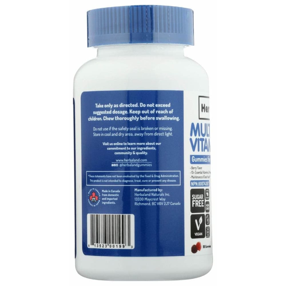 HERBALAND Vitamins & Supplements > Vitamins & Minerals HERBALAND: Adult Multivitamin Gummie, 90 pc