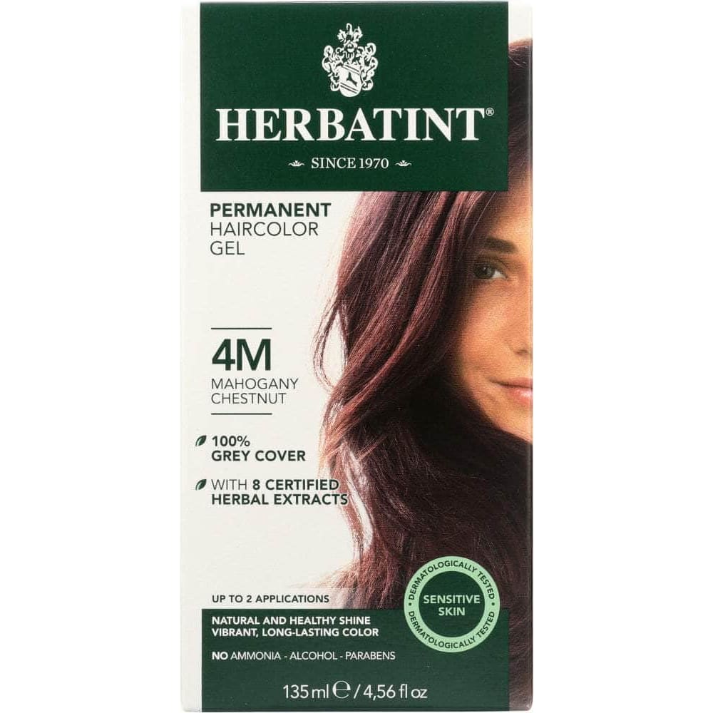 HERBATINT Herbatint Permanent Hair Color Gel 4M Mahogany Chestnut, 4.56 Oz