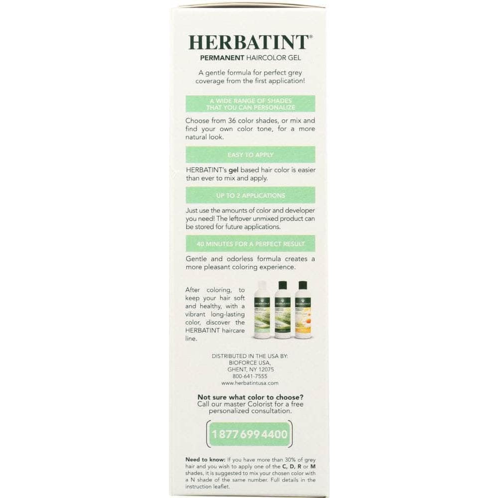 HERBATINT Herbatint Permanent Herbal Haircolor Gel 2N Brown, 4 Oz