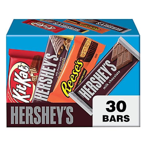 Hershey’s Kit Kat & Reese’s Full Size Chocolate Candy Bars Variety Pack 30 pk./45 oz. - Home/Seasonal/Halloween/Halloween Candy & Snacks/ -