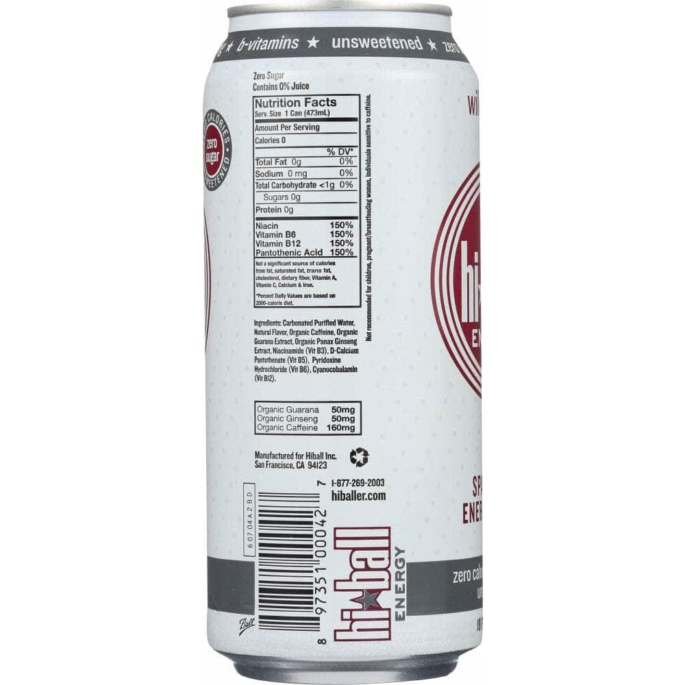 HI BALL ENERGY Hi Ball Energy Wild Berry Sparkling Energy Water, 16 Oz