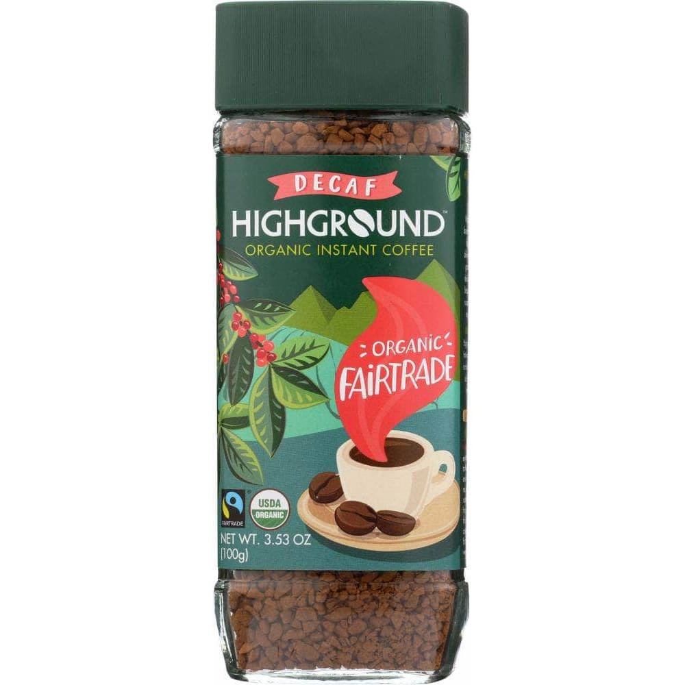 Highground Highground Coffee Instant Decaf Organic, 3.53 oz