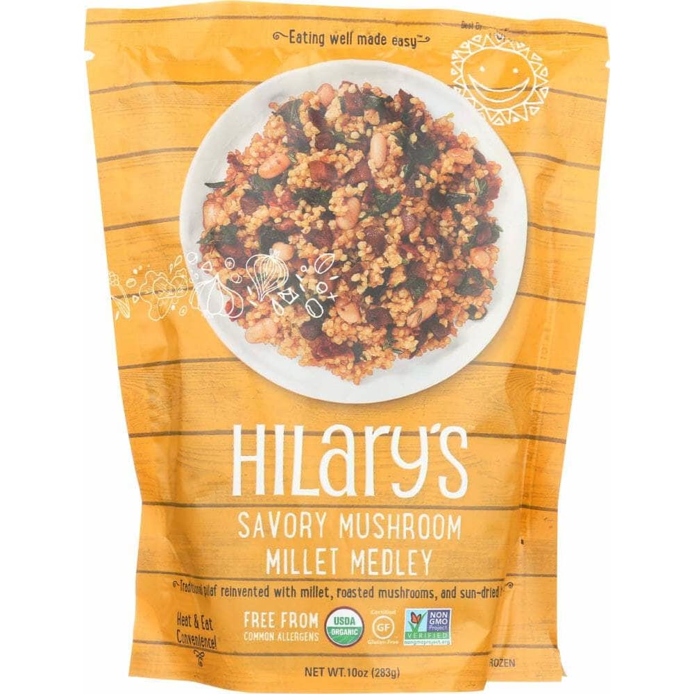 Hilarys Eat Well Organic Savory Mushroom Whole Grain Medley 10 oz - Hilarys Eat Well