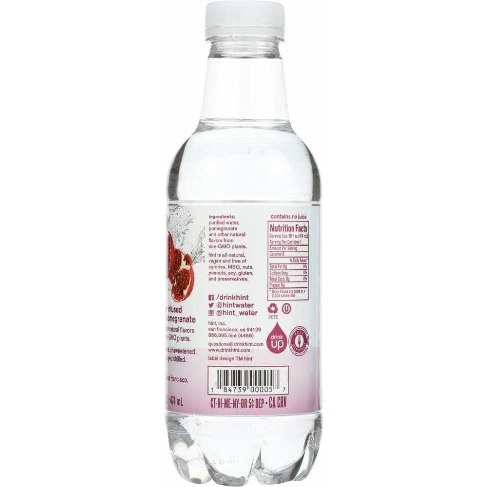 Hint Hint Essence Water Pomegranate Tangerine, 16 oz