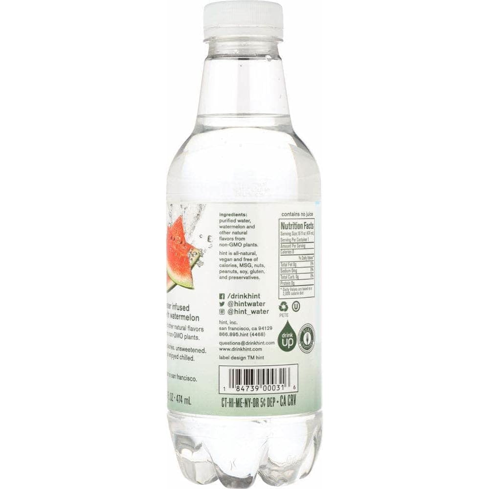 Hint Hint Essence Water Watermelon, 16 Oz