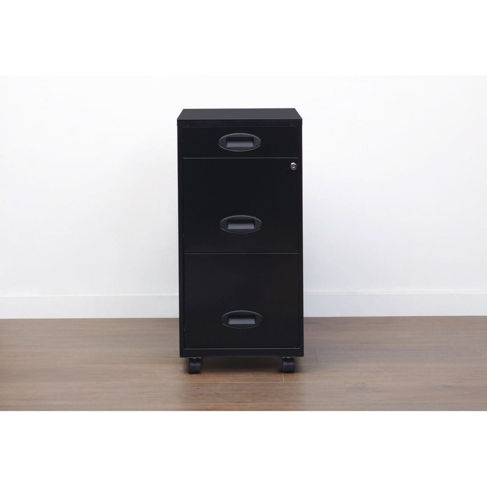 Hirsh 18 Deep 3 Drawer Mobile Letter Width Vertical File Cabinet - File Cabinets - Hirsh