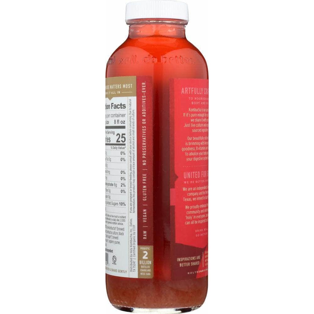 Holy Kombucha Holy Kombucha Raspberry Pomegranate Probiotic Tea, 16.9 oz