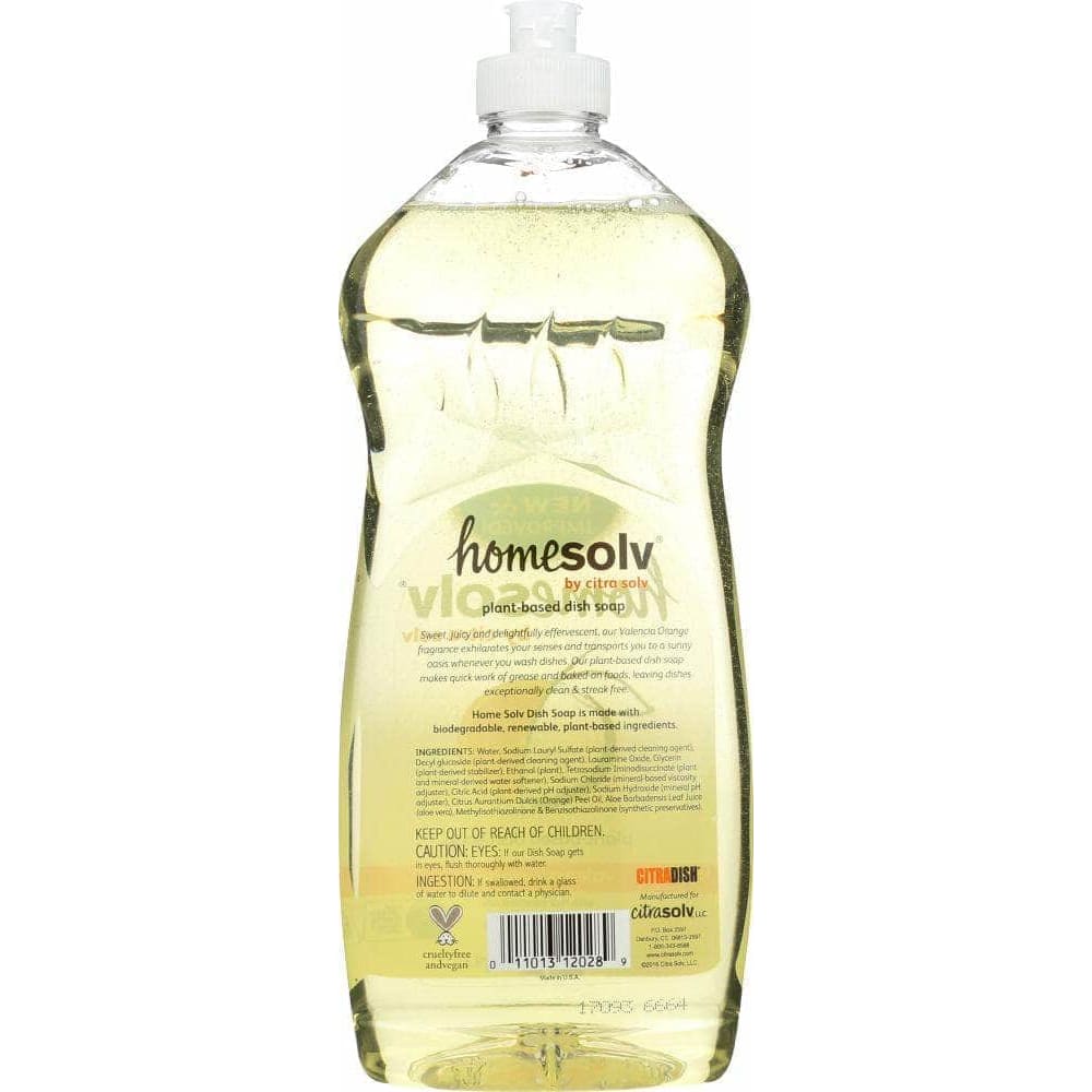 Homesolv Homesolv Natural Liquid Dish Soap Valencia Orange, 25 oz