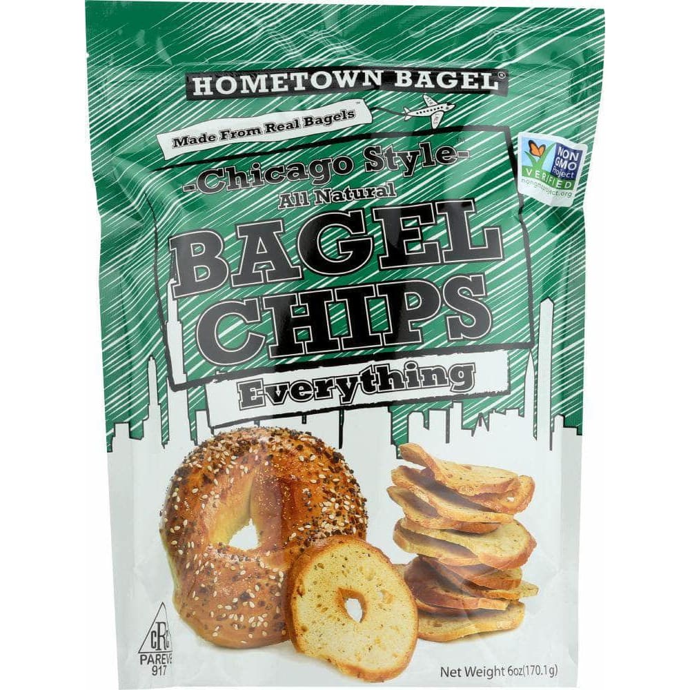 Hometown Bagel Inc Hometown Bagel Chicago Style Bagel Chips Everything, 6 oz