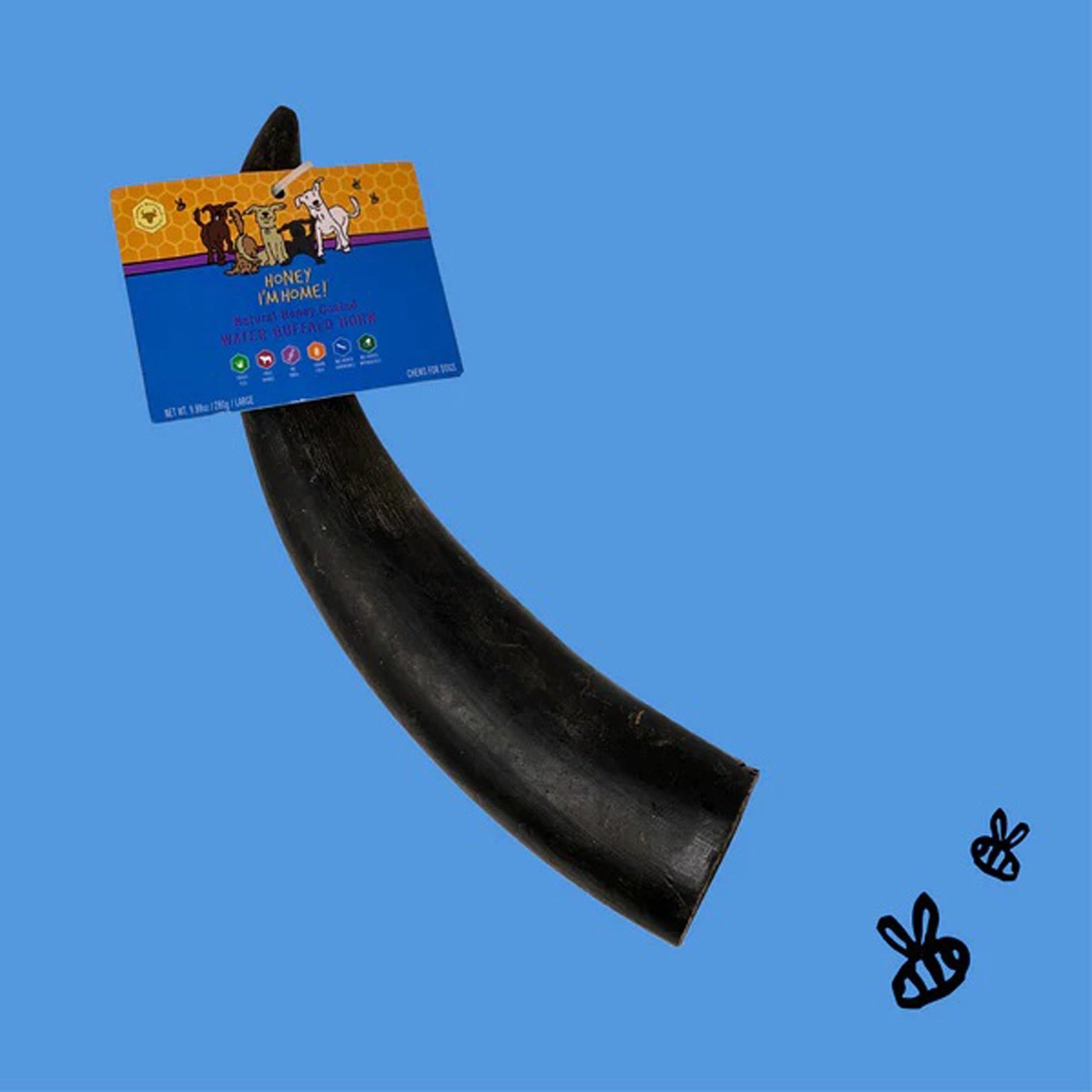 Honey Im Home Dog Buffalo Horn Large 10 Count Bulk - Pet Supplies - Honey Im home