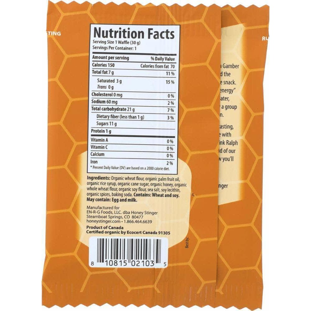 Honey Stinger Honey Stinger Organic Honey Waffle, 1 Oz