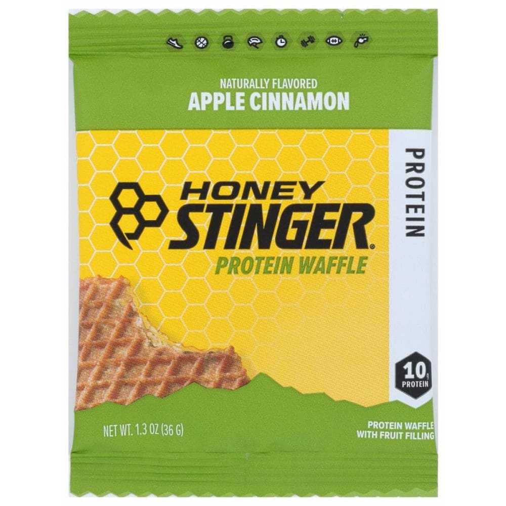HONEY STINGER Vitamins & Supplements > Protein Supplements & Meal Replacements HONEY STINGER Waffle Prtn Apple Cinn, 1.3 oz