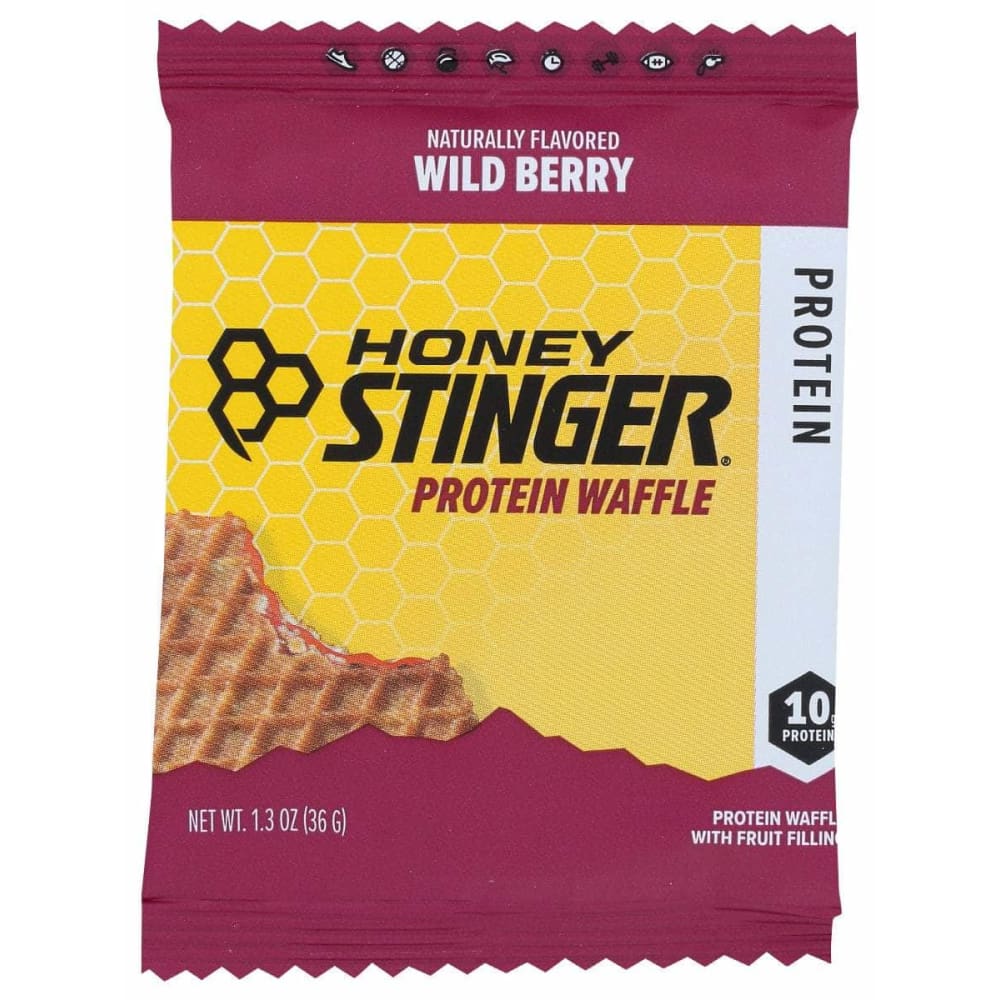 HONEY STINGER Vitamins & Supplements > Protein Supplements & Meal Replacements HONEY STINGER Waffle Prtn Wild Berry, 1.3 oz