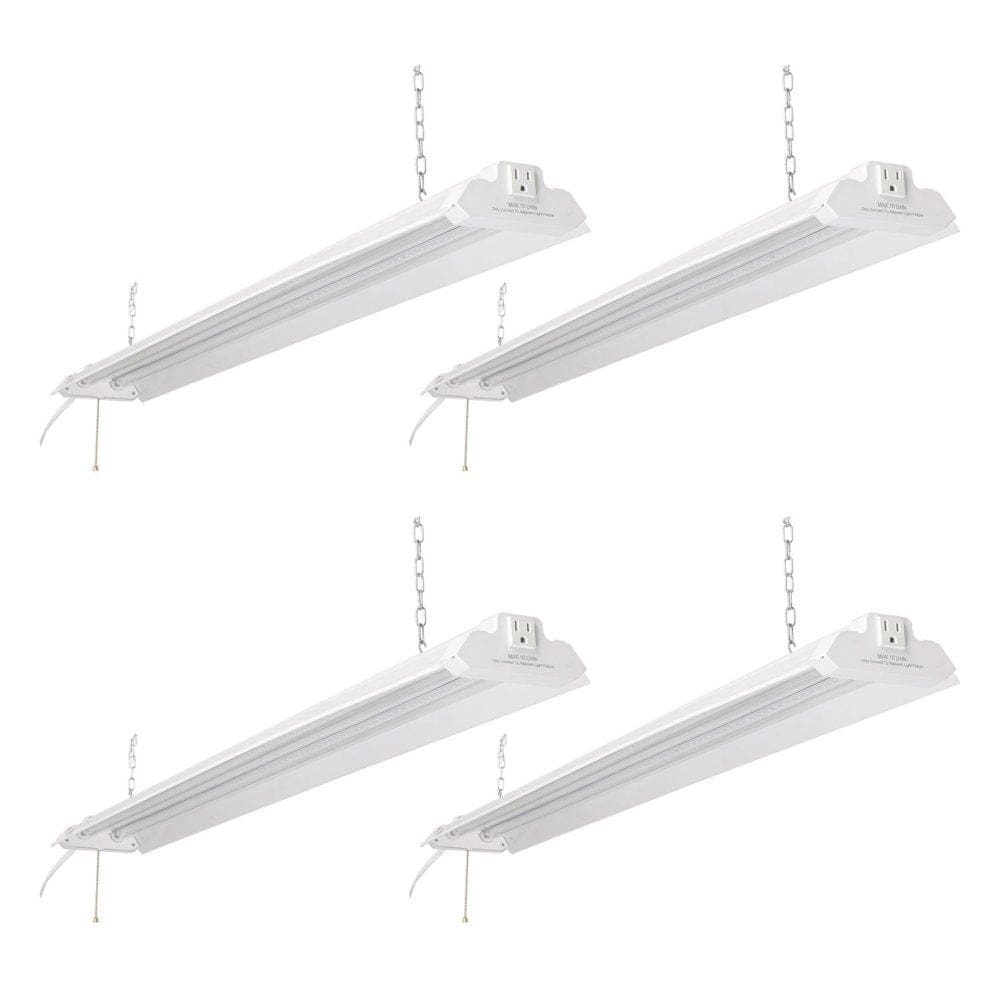 Honeywell 5000 Lumen 4’ LED Metal Shop Light White Finish (4 pk.) - Garage & Shop Lights - Honeywell