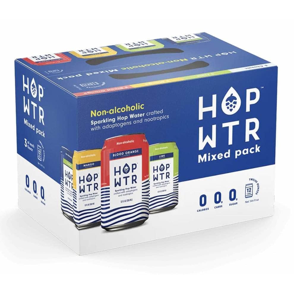 HOP WTR Grocery > Beverages > Water > Sparkling Water HOP WTR: Wtr 4 Flavor Variety 12 Pk, 144 fo