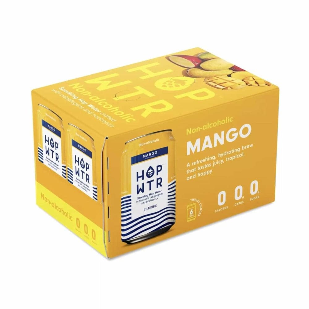 HOP WTR Grocery > Beverages > Water > Sparkling Water HOP WTR: Wtr Mango 6 Pk, 72 fo