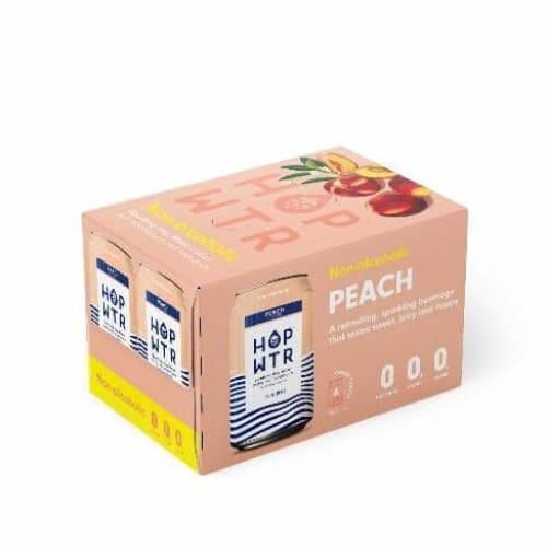 HOP WTR Grocery > Beverages > Water > Sparkling Water HOP WTR: Wtr Peach 6 Pk, 72 fo