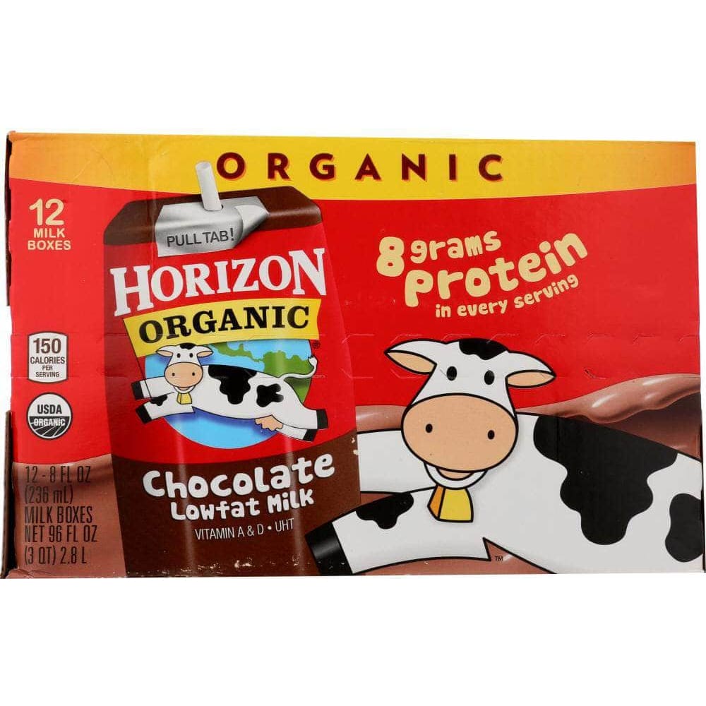 Horizon Organic Horizon Milk Reduced Fat Chocolate 12 8 Oz Containers, 96 oz