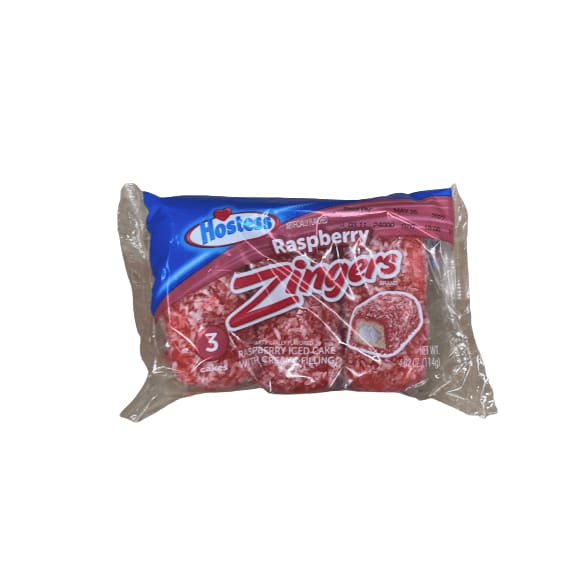 Hostess HOSTESS Raspberry Artificially Flavored ZINGERS Single Serve, 3 count, 4.02 oz