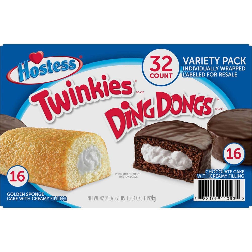 Hostess Twinkies and Ding Dongs Variety Pack (1.31 oz. 32 pk.) - Cakes and Cupcakes - Hostess