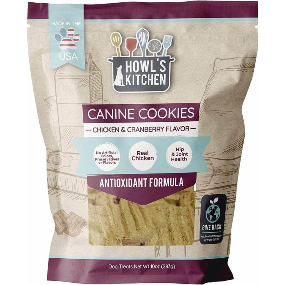 HOWLS KITCHEN Pet > Dog > Dog Food HOWLS KITCHEN: Canine Cookies Antioxidant Formula, 10 oz