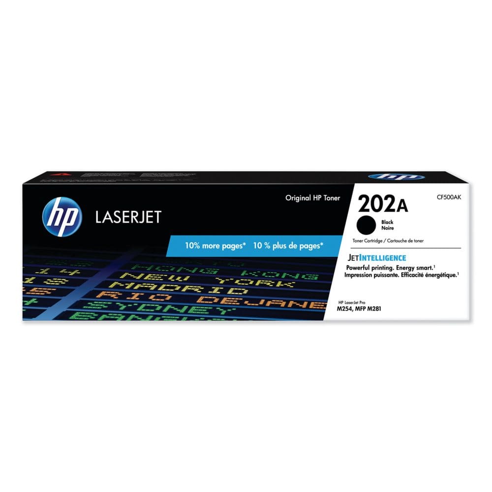 HP 202A Black Original LaserJet Toner Cartridge - Bonus Club Yield - Laser Printer Supplies - HP