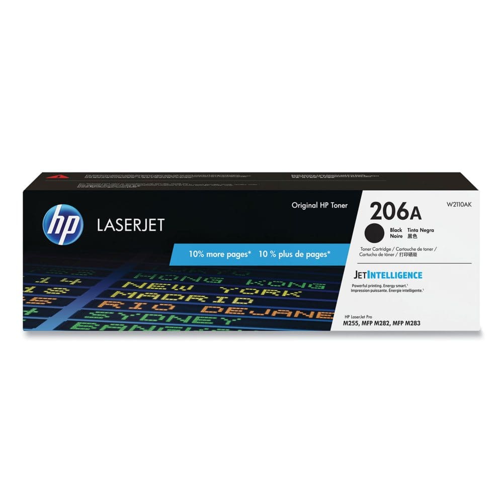 HP 206A (W2110AK) Black Original LaserJet Toner Cartridge - Laser Printer Supplies - ShelHealth