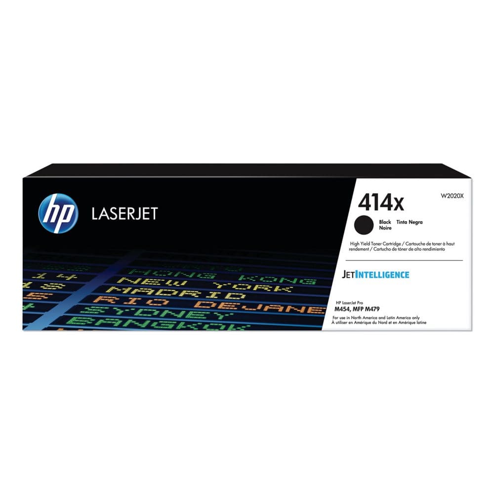 HP 414X High-Yield Black Original LaserJet Toner Cartridge - Laser Printer Supplies - HP