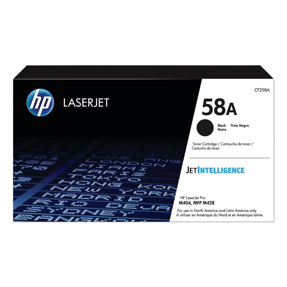 HP 58A Black Original LaserJet Toner Cartridge - Laser Printer Supplies - HP