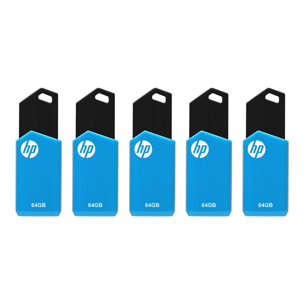 HP 64GB v150w USB 2.0 Flash Drive 5 Pack - Hard Drives & Storage - HP