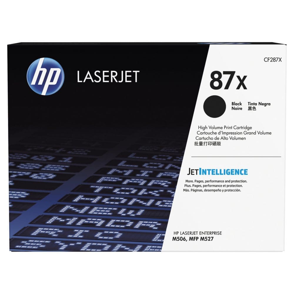 HP 87X (CF287X) High Yield Original Toner Cartridge Black - Laser Printer Supplies - HP