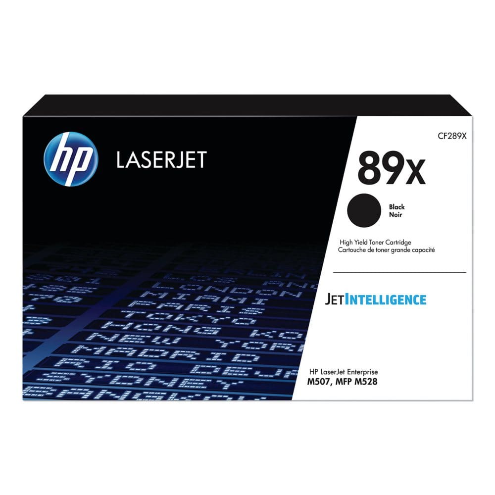 HP 89X High-Yield Black Original LaserJet Toner Cartridge - Laser Printer Supplies - HP