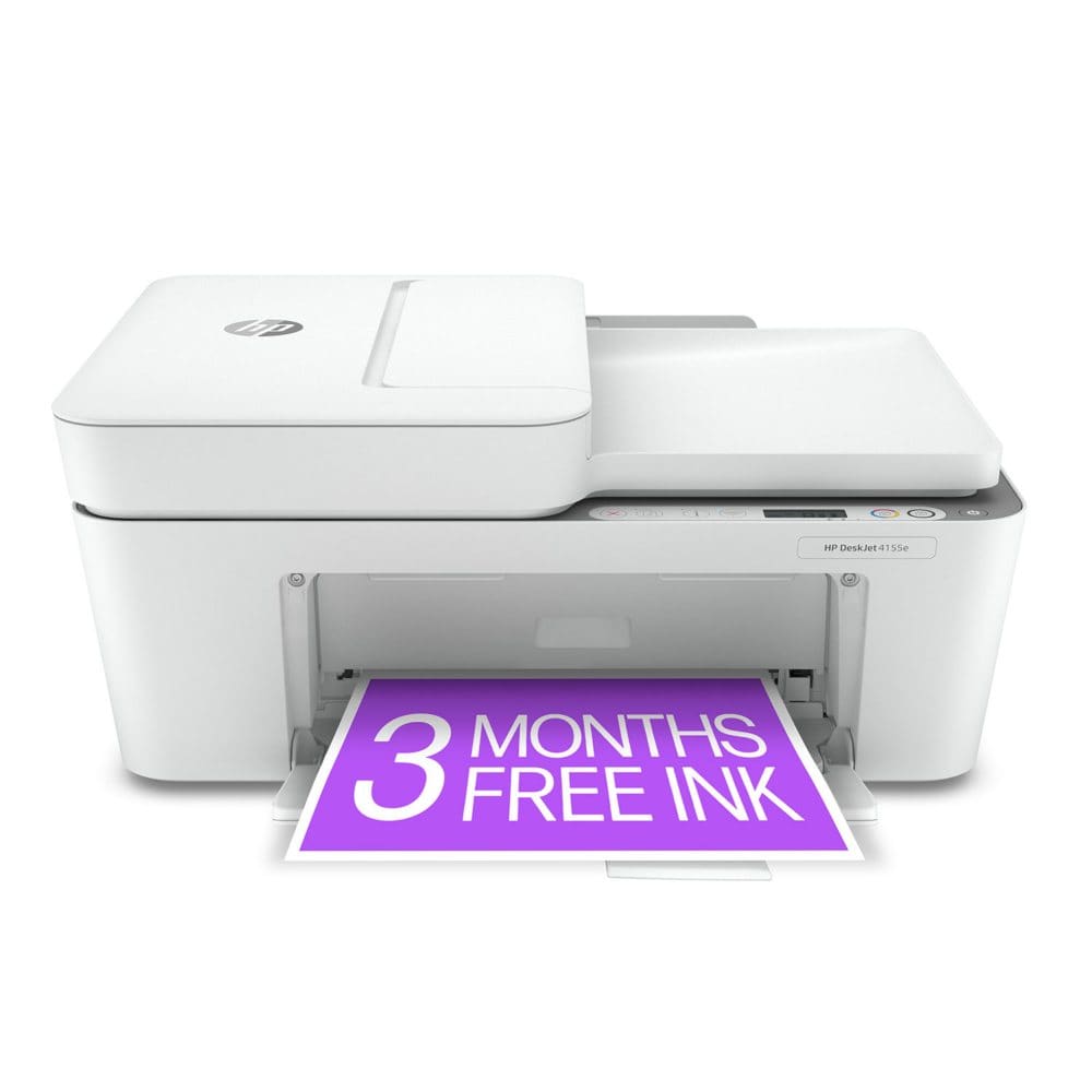 HP DeskJet 4155e Wireless All-in-One Inkjet Printer Copy/Print/Scan - Inkjet Printers - HP
