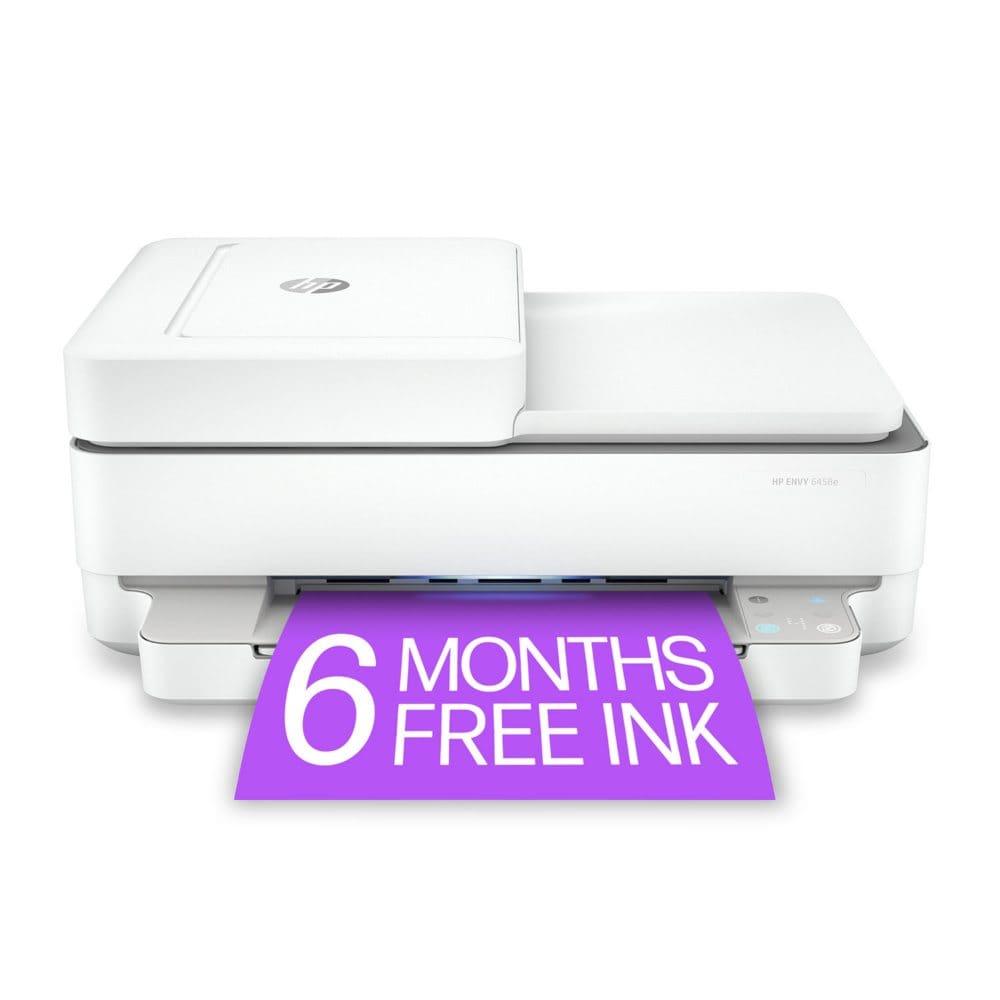 HP ENVY 6458e All-in-One Wireless Color Inkjet Printer â€“ 6 months free Instant Ink with HP+ - Instant Ink Printers - HP