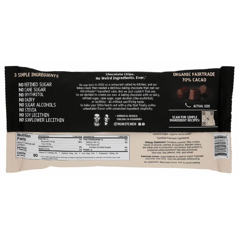 HU Grocery > Chocolate, Desserts and Sweets > Chocolate HU Baking Gems Dark Choc, 9 oz