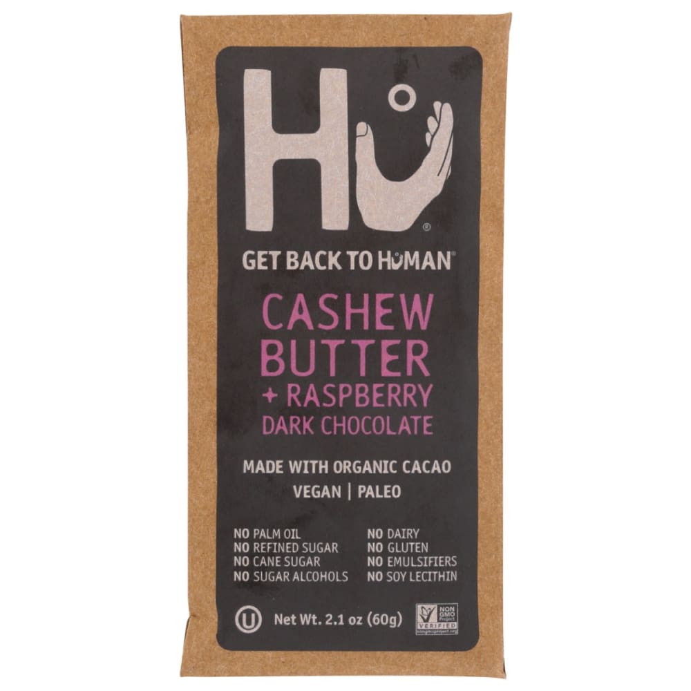 HU: Dark Chocolate Cashew Butter Raspberry Bar 2.1 oz (Pack of 5) - HU