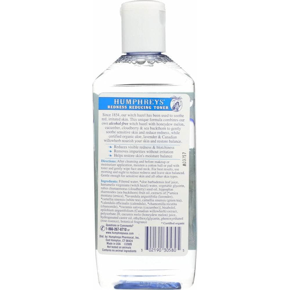 HUMPHREYS Humphrey'S Facial Toner Cucumber Melon Witch Hazel, 8 Oz