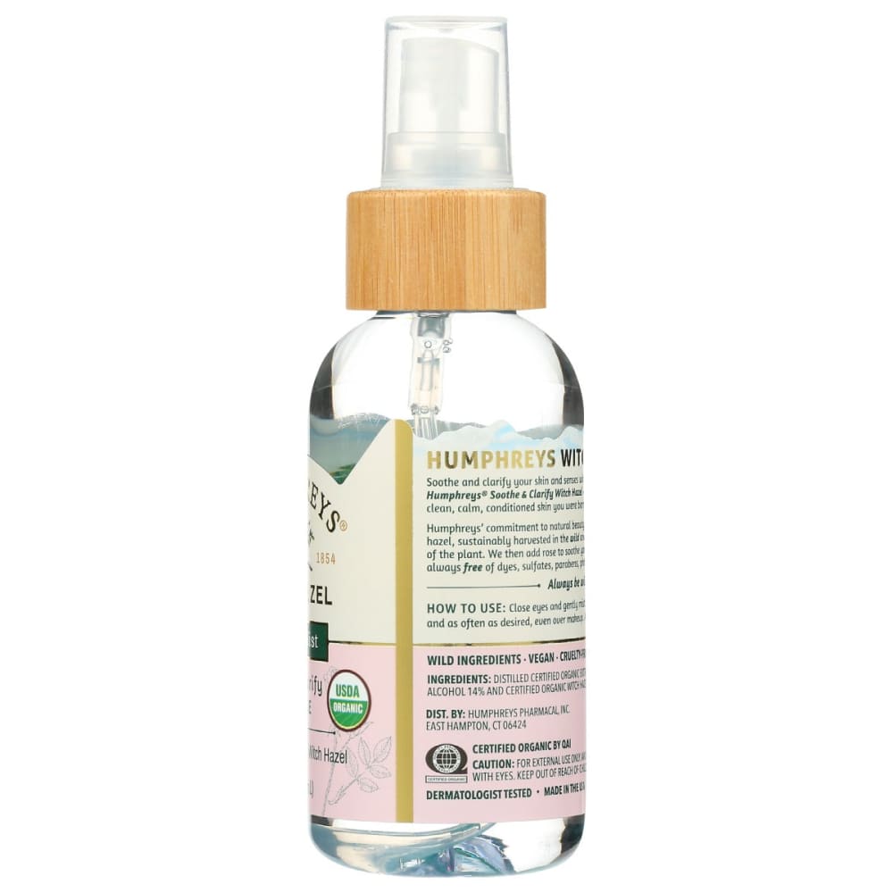 HUMPHREYS: Mist Facial Wtch Hzl Rose 3 oz - Beauty & Body Care > Skin Care > Facial Mists & Toners & Astringents - Humphreys