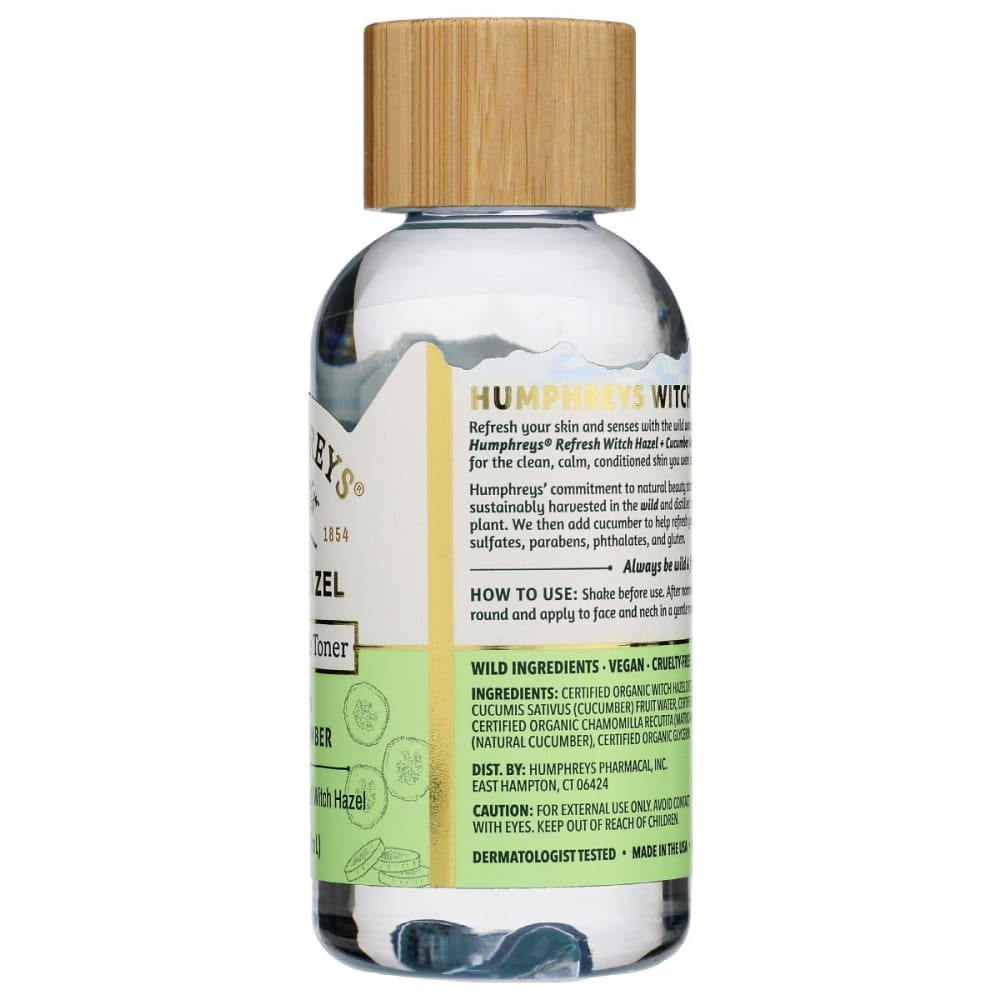 HUMPHREYS: Toner Witch Hzel Cucumber 3 oz - Beauty & Body Care > Skin Care > Facial Mists & Toners & Astringents - Humphreys