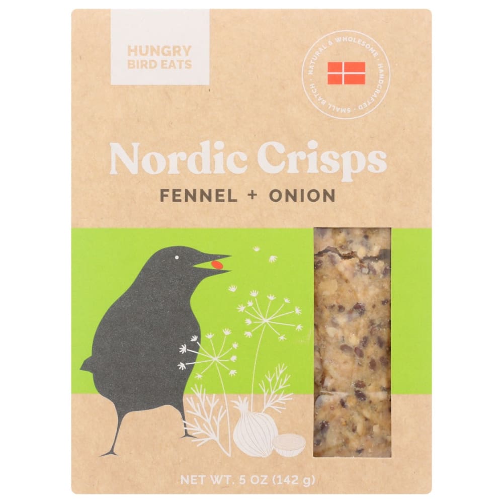 HUNGRY BIRD EATS: Fennel Onion Nordic Crips 5 oz (Pack of 4) - Crackers > Crispbreads & Toasts - HUNGRY BIRD EATS