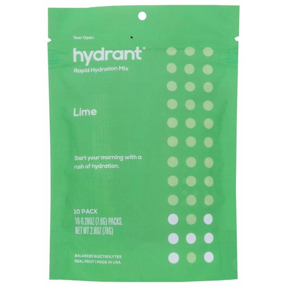 HYDRANT Hydrant Hydration Lime 10Pkt, 10 Ea