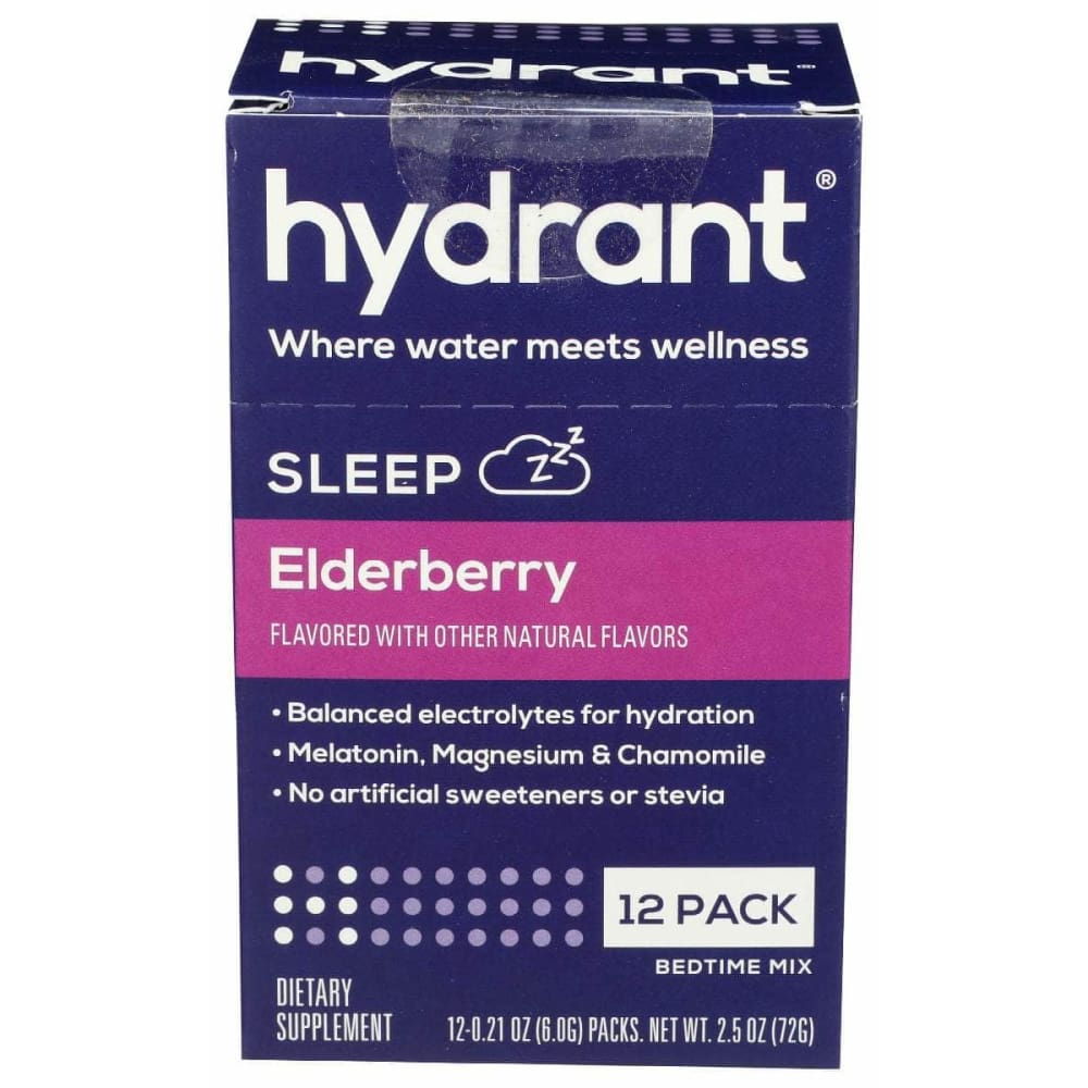 HYDRANT Hydrant Hydration Sleep Elderberry, 12 Ea