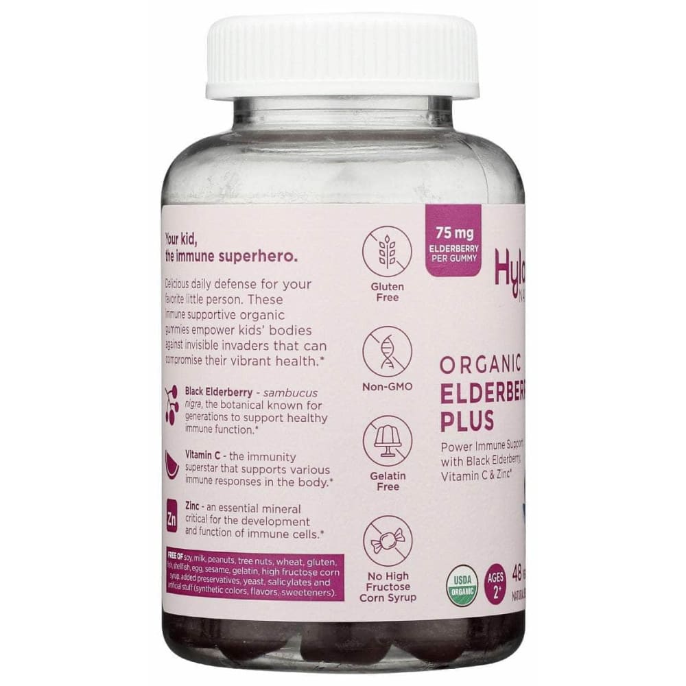 HYLAND Vitamins & Supplements > Food Supplements HYLAND: Kids Organic Elderberry Plus Gummies, 48 pc