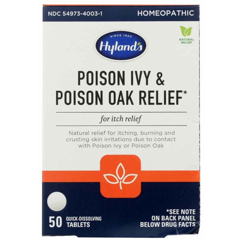 HYLAND'S Hyland Poison Ivy Oak Skin Rmedy, 50 Tb