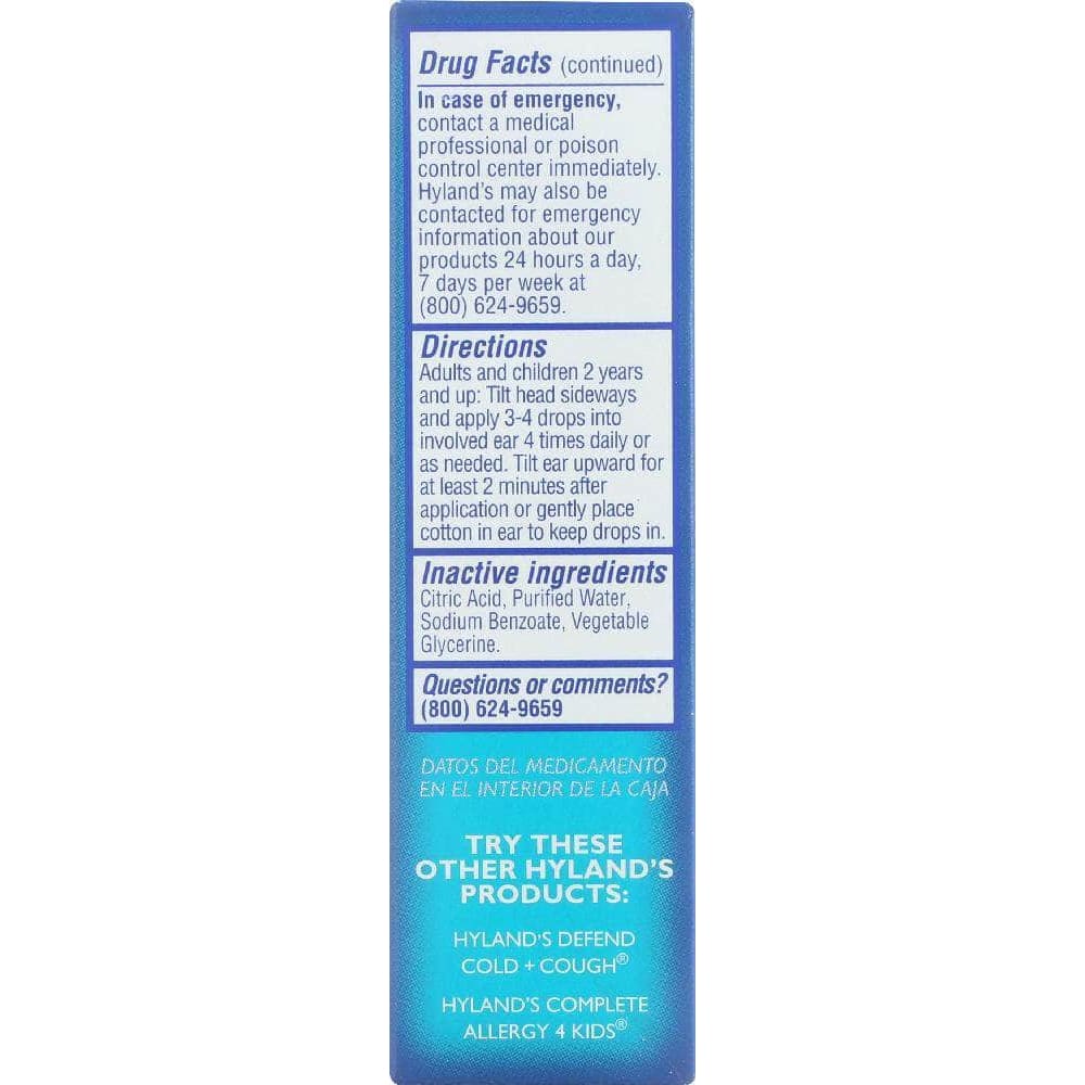 Hylands Hyland's Earache Drops, 0.33 oz