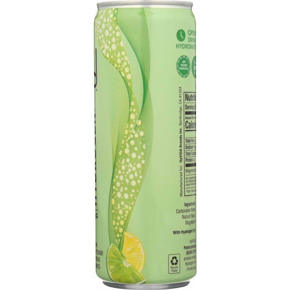 Hyvida Hyvida Water Sparkling Lemon Lime, 12 fl. oz.