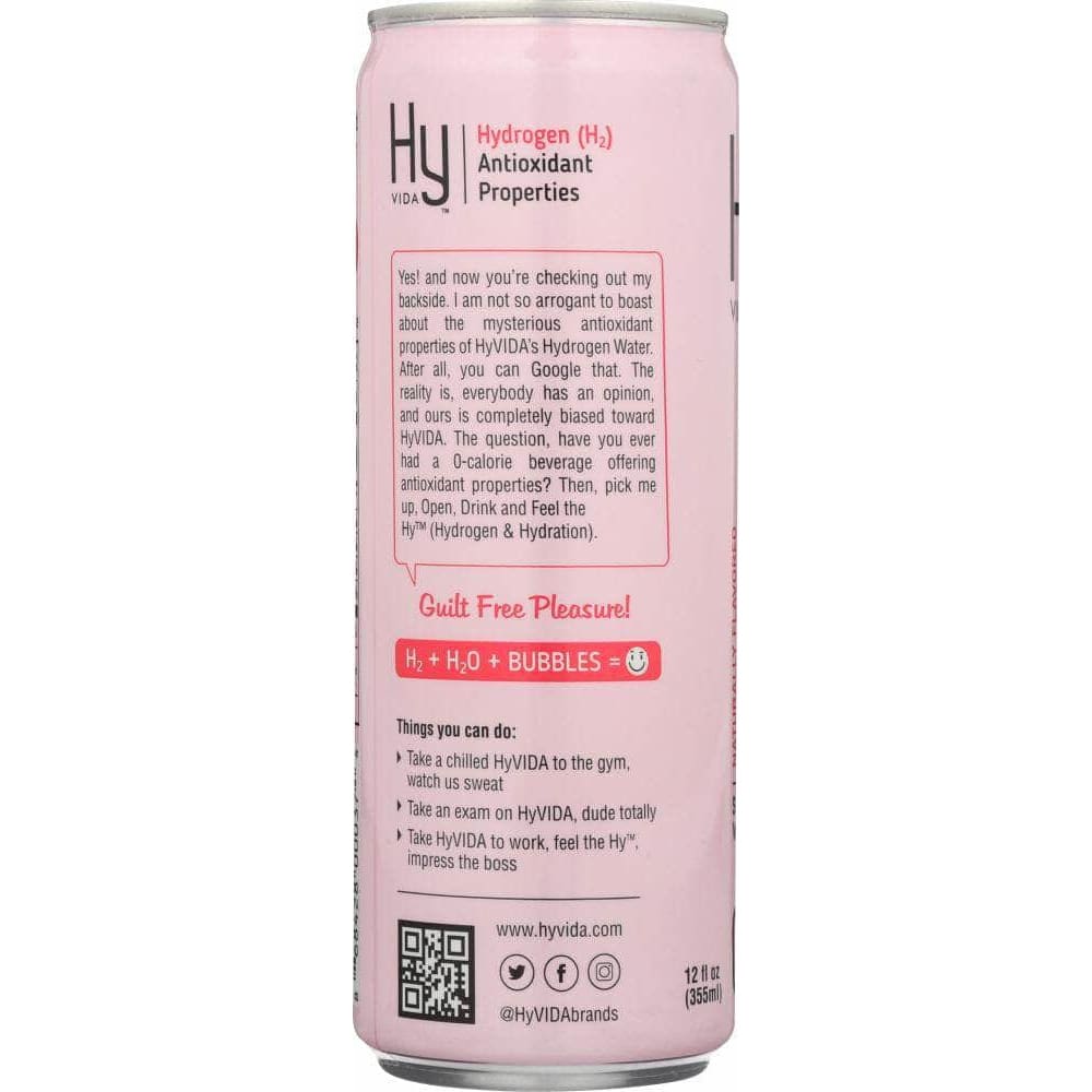 Hyvida Hyvida Water Sparkling Raspberry, 12 fl. oz.