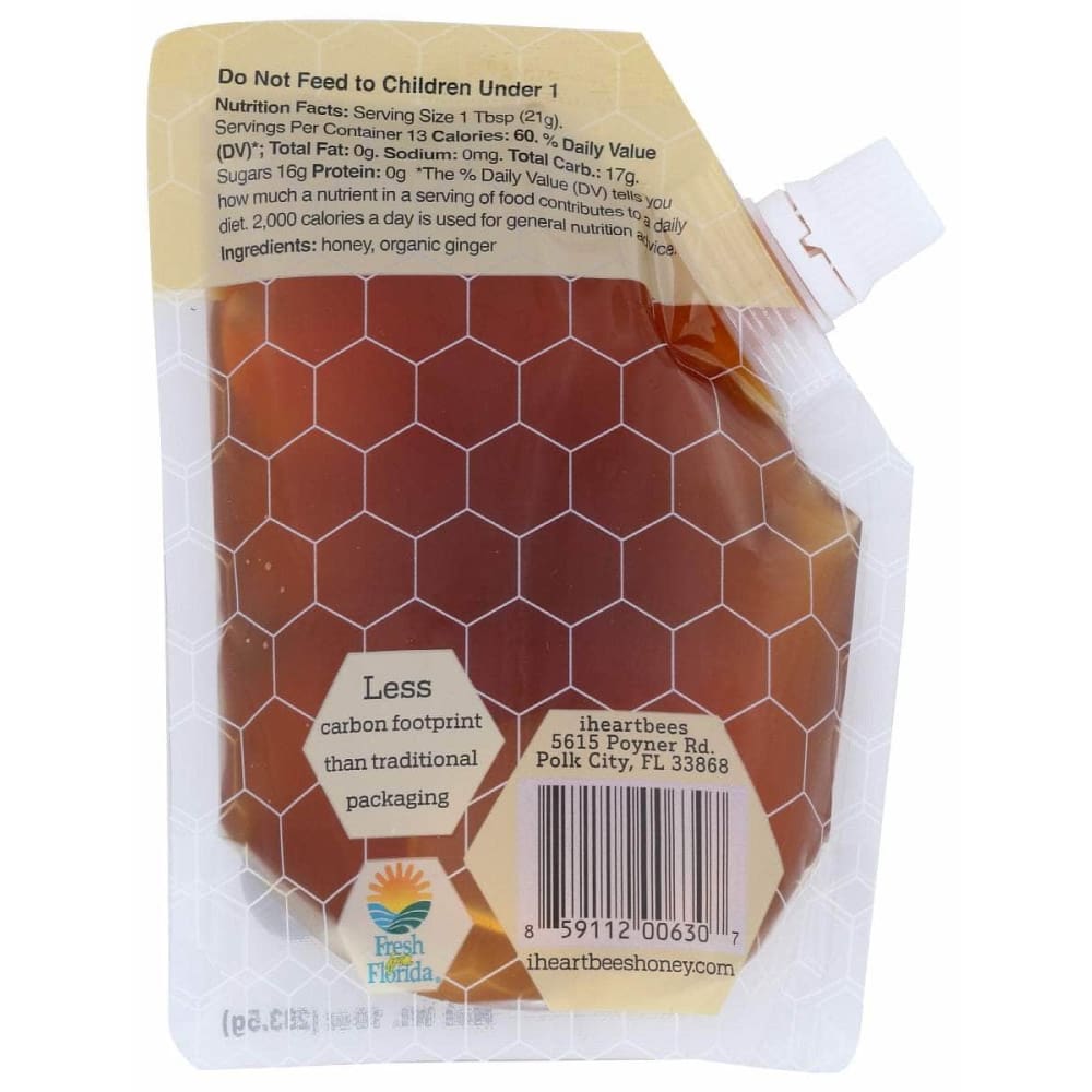 I HEART BEES Grocery > Cooking & Baking > Honey I HEART BEES Honey Ginger, 10 oz