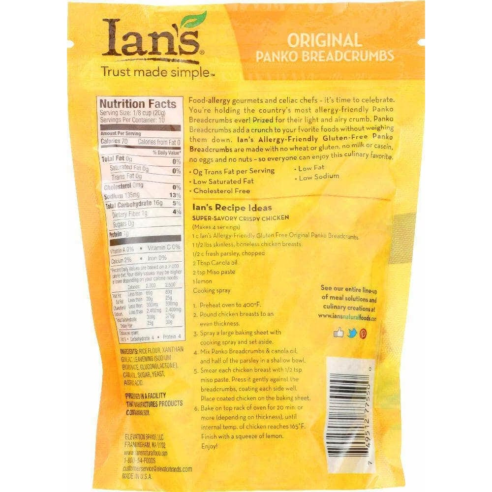 Ians Natural Foods Ian's Natural Foods Gluten Free Panko Breadcrumbs Original, 7 oz